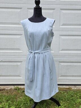 Calvin Klein Light Blue Sleeveless Midi Dress